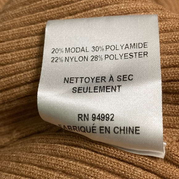 NWT Johnathan Simkhai Standard Danny Rib Knit Camel Joggers - Sz L - Picture 8 of 8